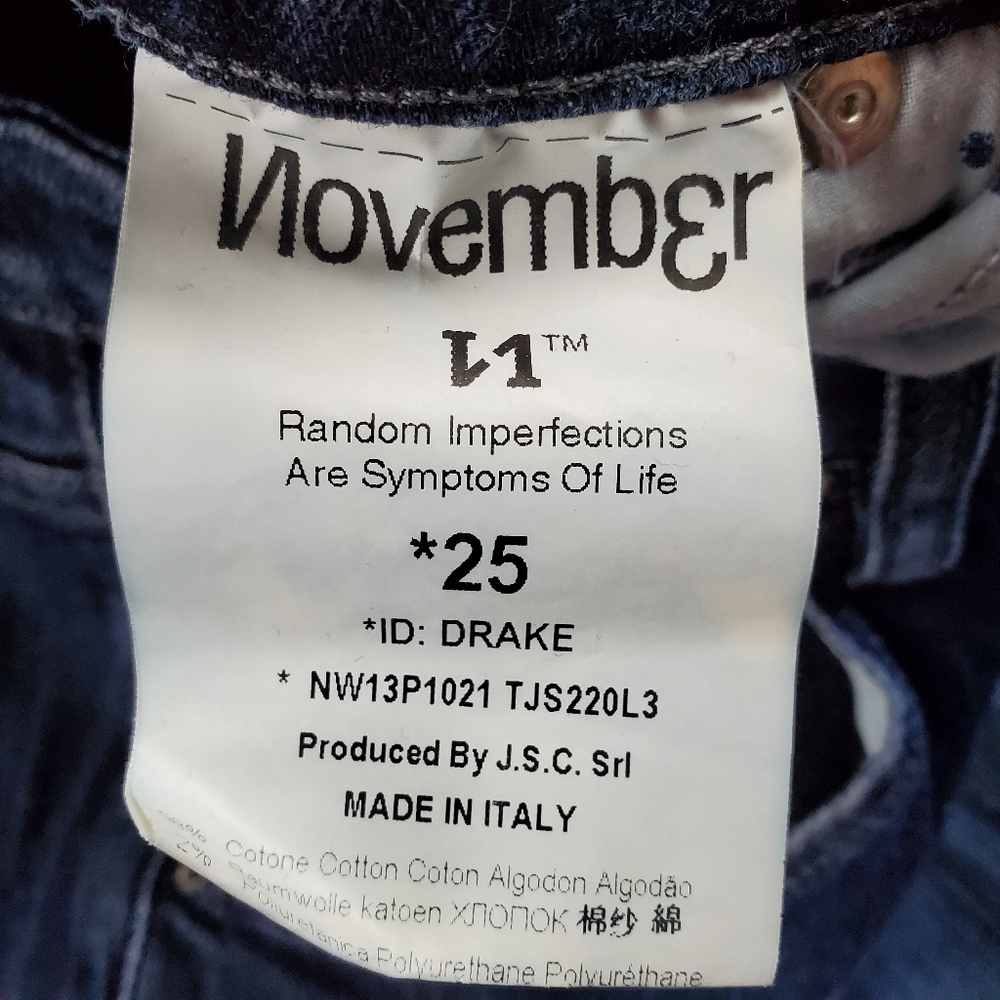 November drake skinny jeans, dark wash - Picture 8 of 8